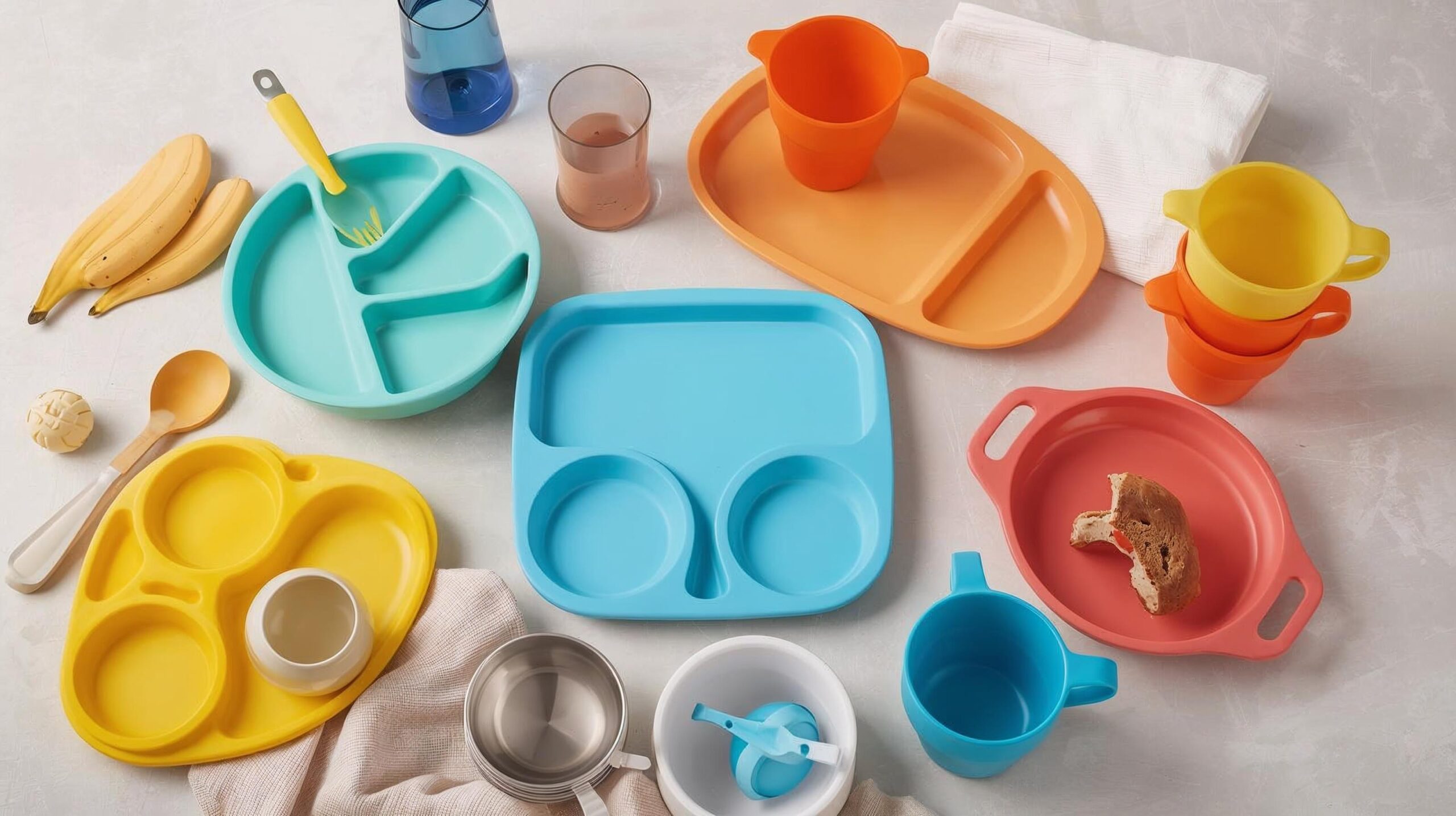 silicone and stainless steel baby and toddler safe products